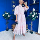 Willow Detailed Shirt Dress Polka Pink