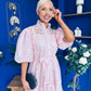 Willow Detailed Shirt Dress Polka Pink