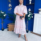 Willow Detailed Shirt Dress Polka Pink
