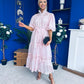 Willow Detailed Shirt Dress Polka Pink