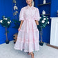 Willow Detailed Shirt Dress Polka Pink