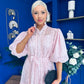 Willow Detailed Shirt Dress Polka Pink