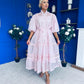 Willow Detailed Shirt Dress Polka Pink