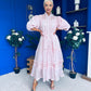 Willow Detailed Shirt Dress Polka Pink