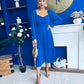 Siofra Detailed Midi Dress Cobalt