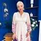 Helena Banded Maxi Dress Floral Peach