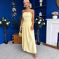 Tegan Bandeau Occasion Maxi Dress Yellow