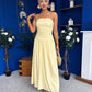 Tegan Bandeau Occasion Maxi Dress Yellow