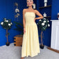 Tegan Bandeau Occasion Maxi Dress Yellow