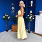 Tegan Bandeau Occasion Maxi Dress Yellow