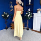 Tegan Bandeau Occasion Maxi Dress Yellow