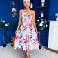 Jude Drop Waist Midi Dress Floral Mint