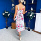 Jude Drop Waist Midi Dress Floral Mint