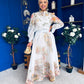 Chris Shirt & Skirt Floral Pwr Blue