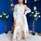 Chris Shirt & Skirt Floral Pwr Blue