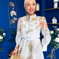 Chris Shirt & Skirt Floral Pwr Blue