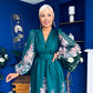 Margaret Banded Occasion Dress Floral Green