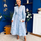 Oran Detailed Midi Shirt Dress Pwr Blue