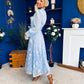 Oran Detailed Midi Shirt Dress Pwr Blue