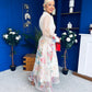 Kerry Detailed Shirt Dress Floral Cream