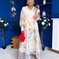 Kerry Detailed Shirt Dress Floral Cream