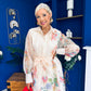 Kerry Detailed Shirt Dress Floral Cream