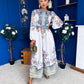 Presley Detailed Midi Shirt Dress Pwr Blue