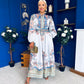 Presley Detailed Midi Shirt Dress Pwr Blue