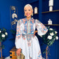Presley Detailed Midi Shirt Dress Pwr Blue