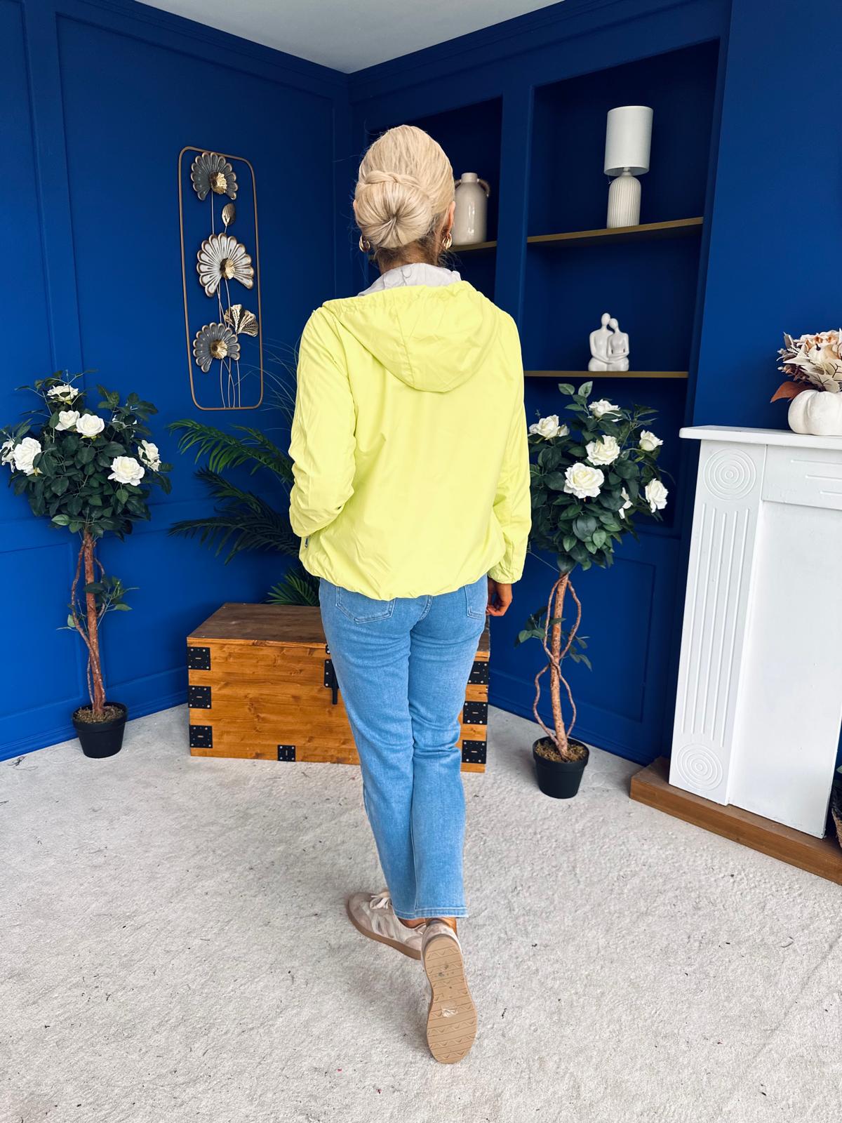 Sophia Hooded Windbreaker Lime