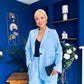 Samantha Over Sized Suit Pwr Blue