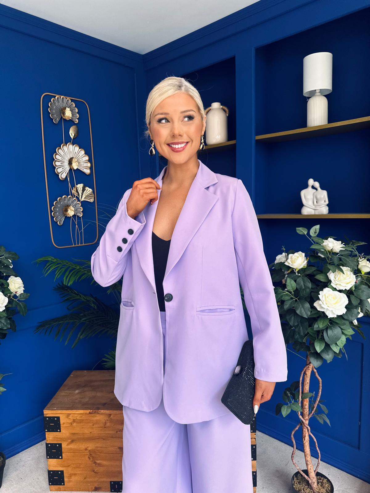 Samantha Over Sized Suit Lilac