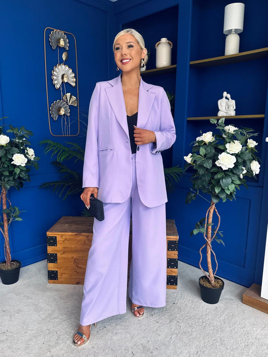 Samantha Over Sized Suit Lilac