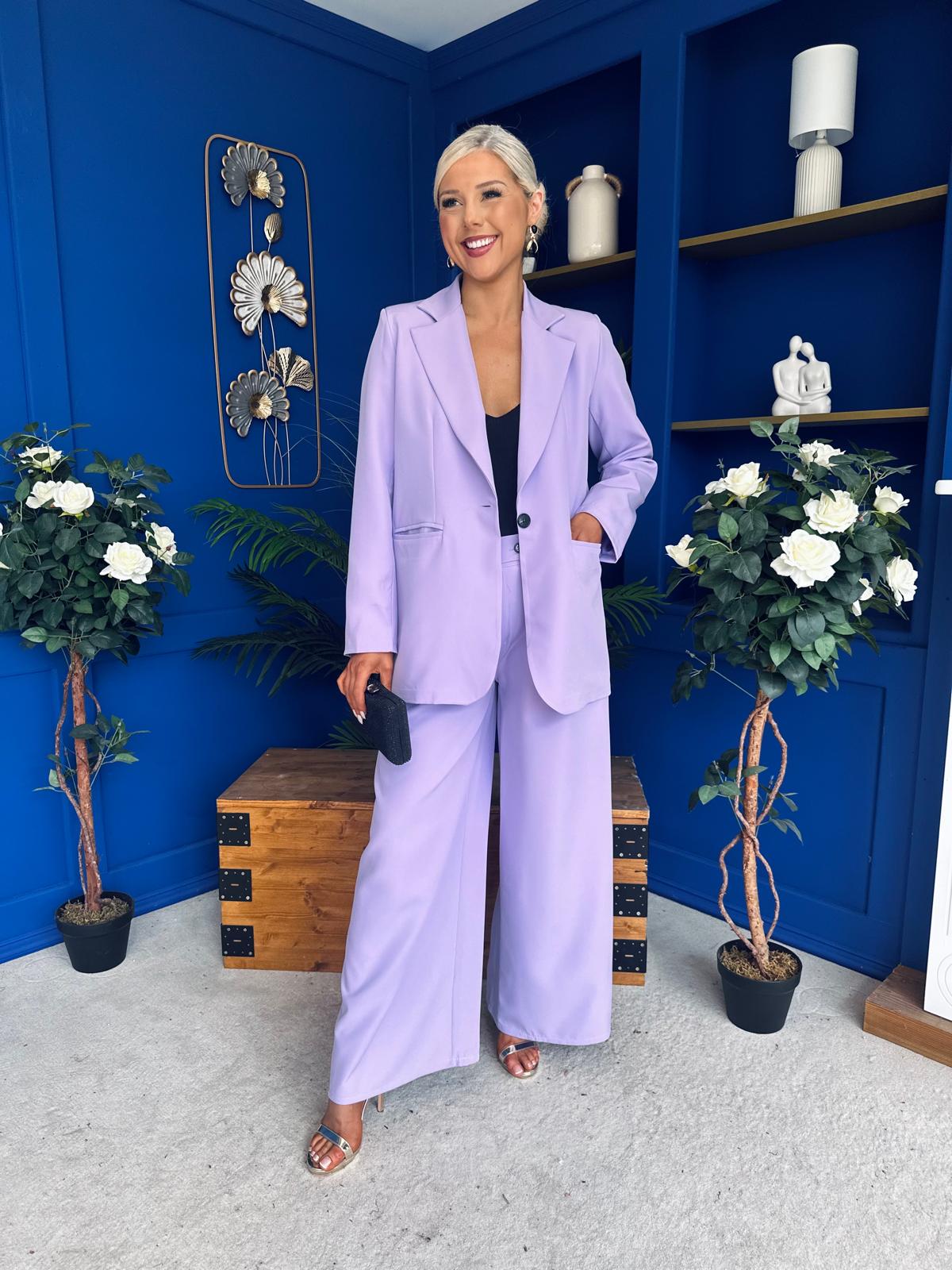 Samantha Over Sized Suit Lilac