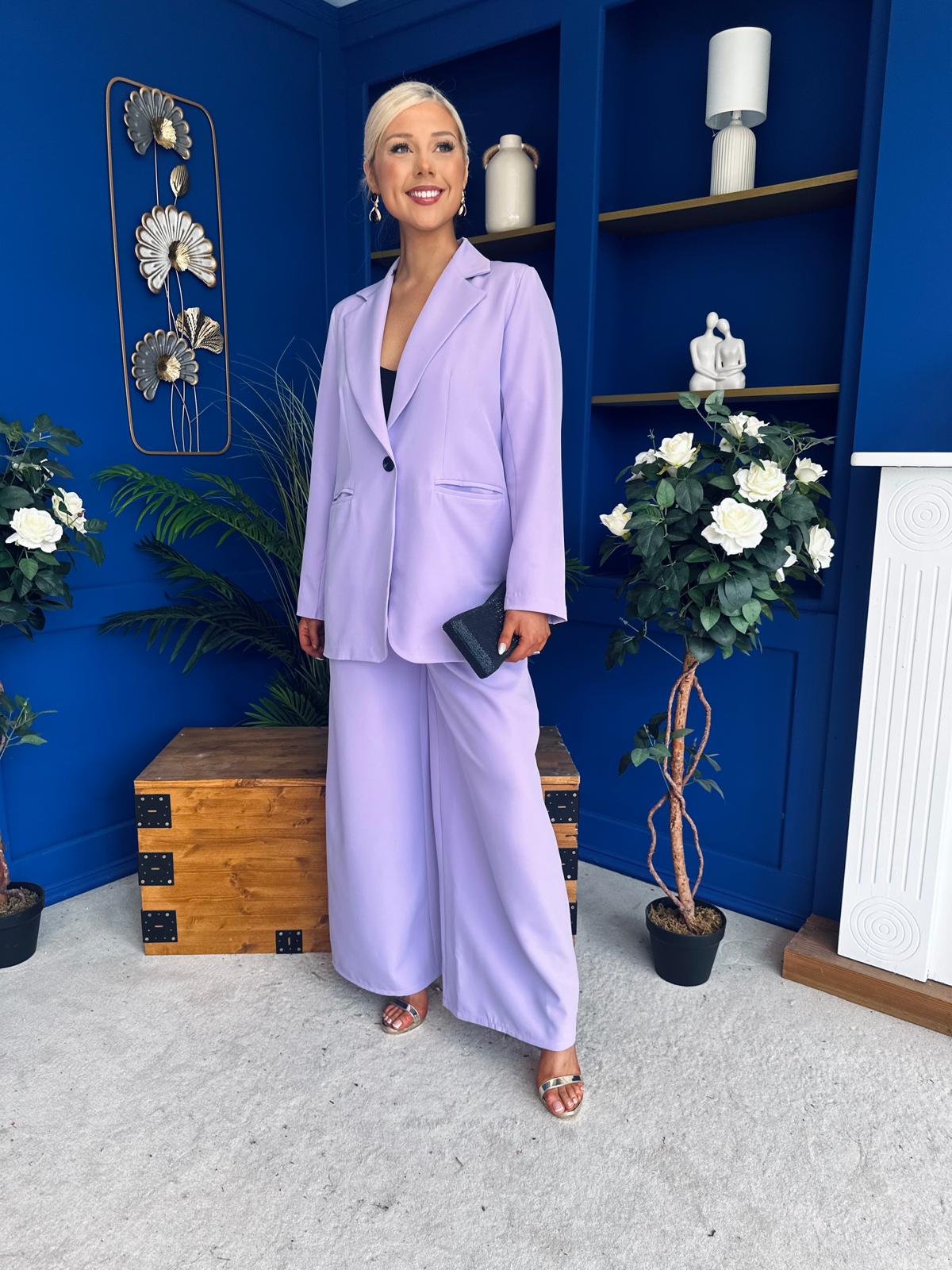 Samantha Over Sized Suit Lilac