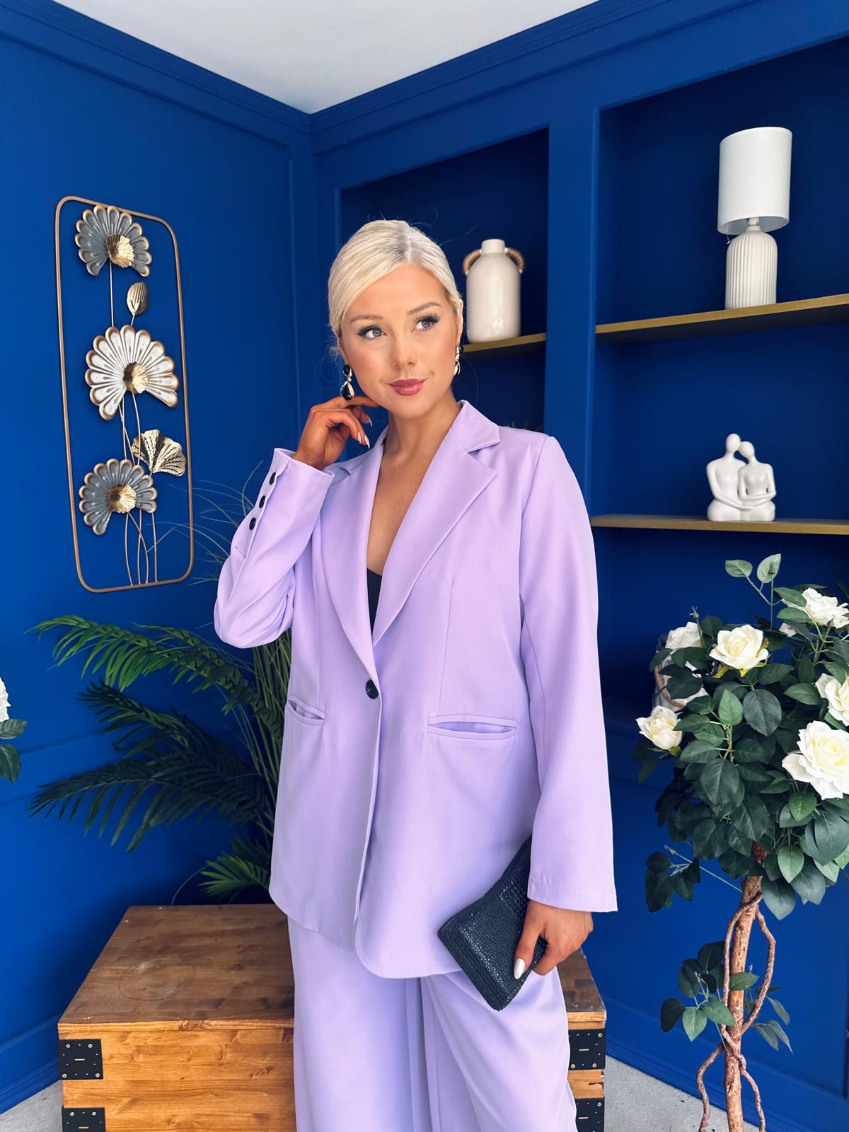 Samantha Over Sized Suit Lilac