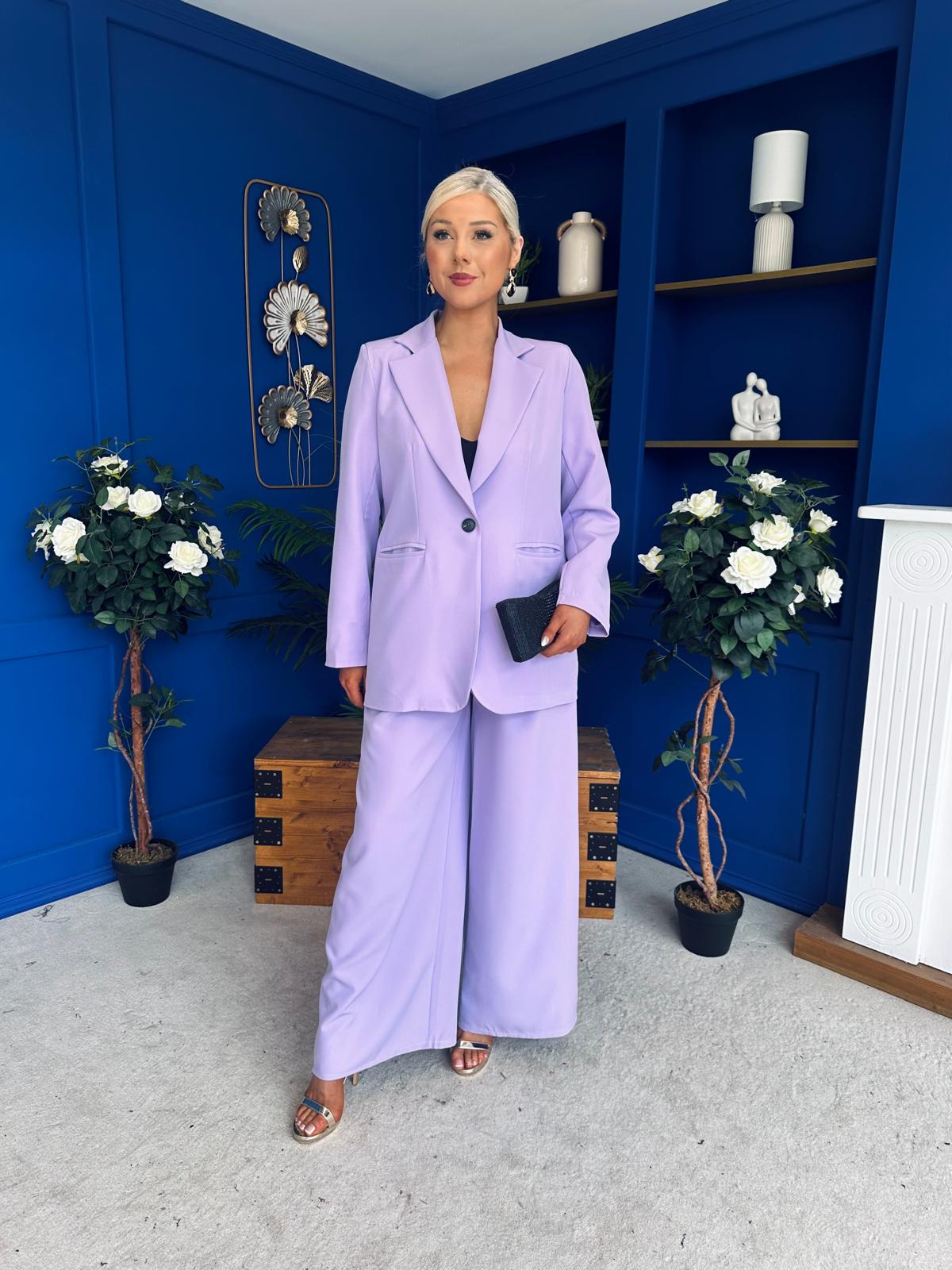 Samantha Over Sized Suit Lilac