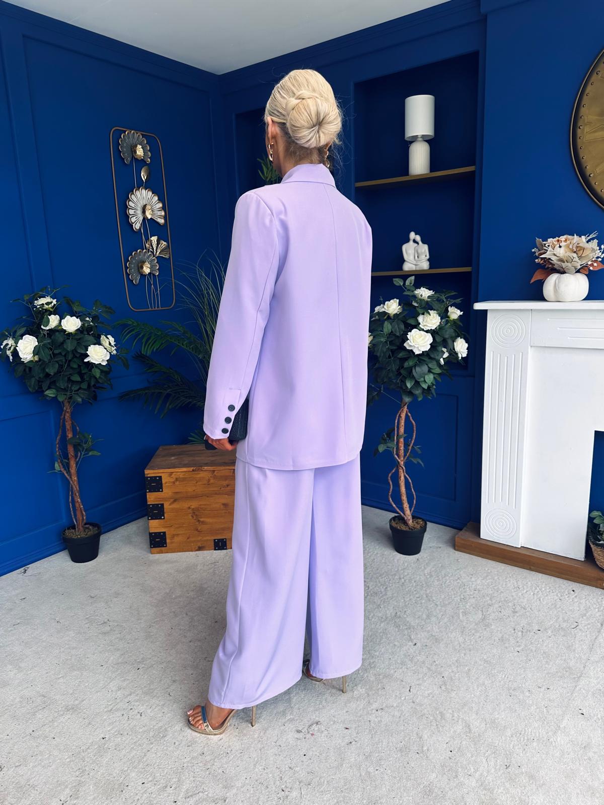 Samantha Over Sized Suit Lilac