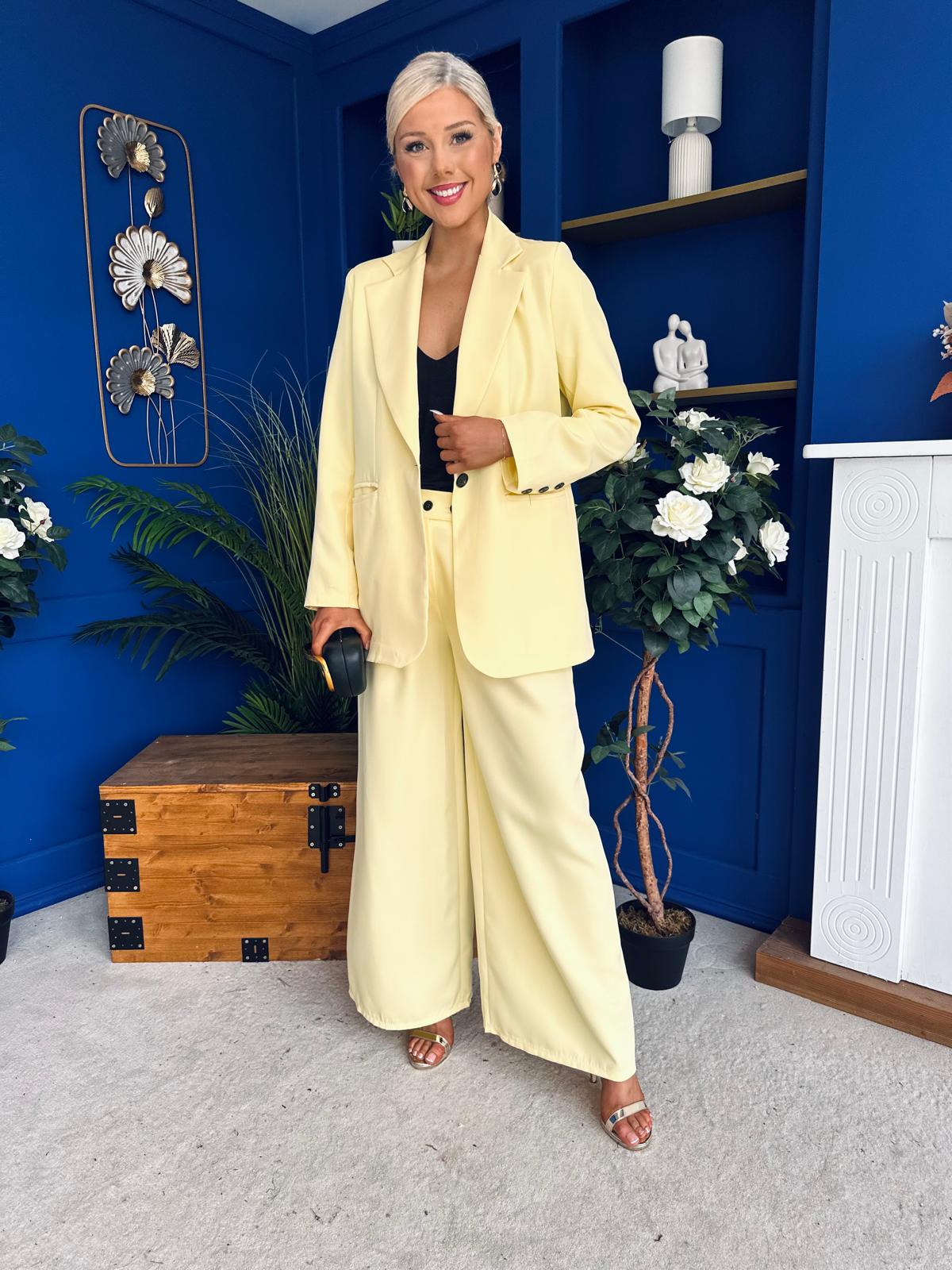 Samantha Over Sized Suit Yellow