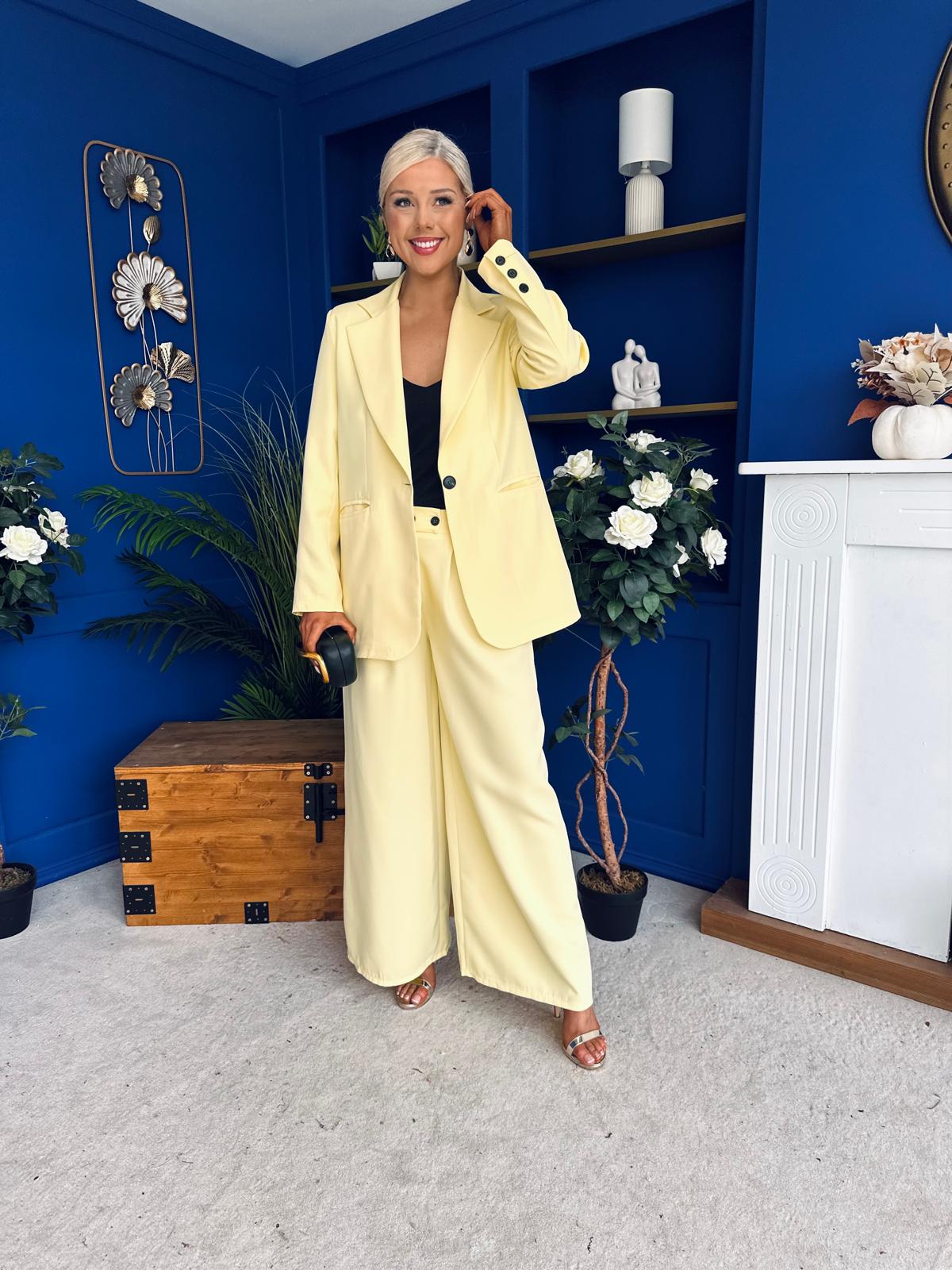 Samantha Over Sized Suit Yellow