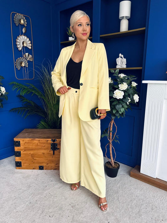 Samantha Over Sized Suit Yellow