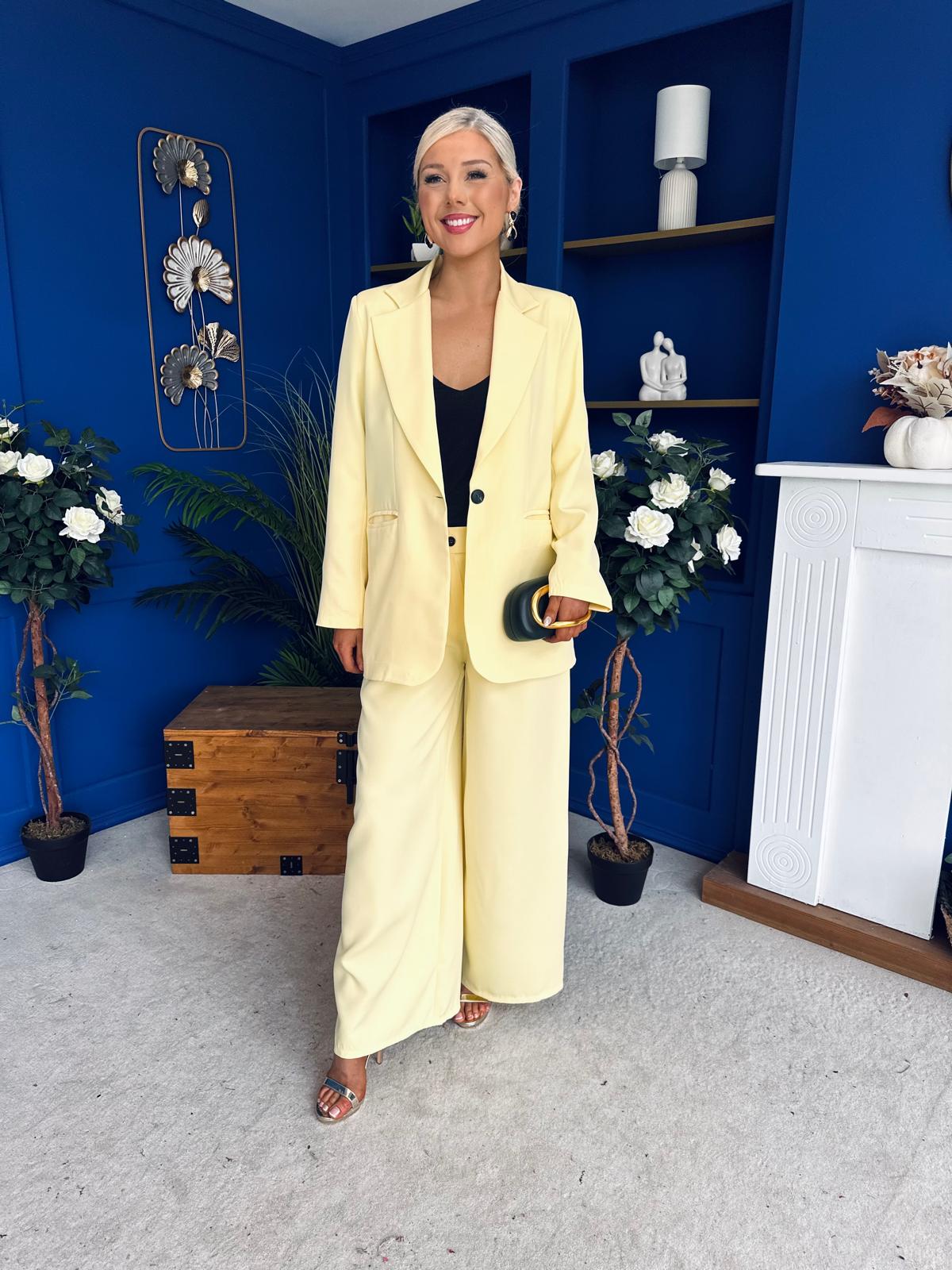 Samantha Over Sized Suit Yellow