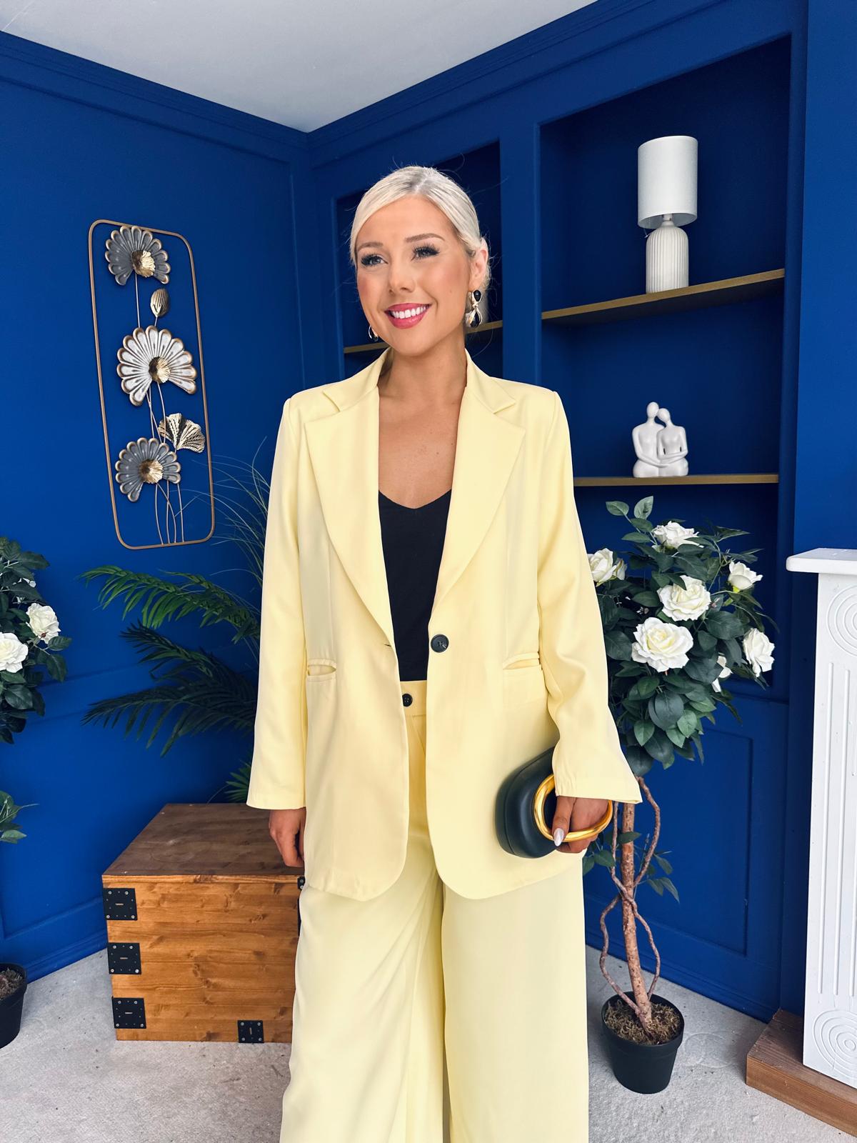 Samantha Over Sized Suit Yellow