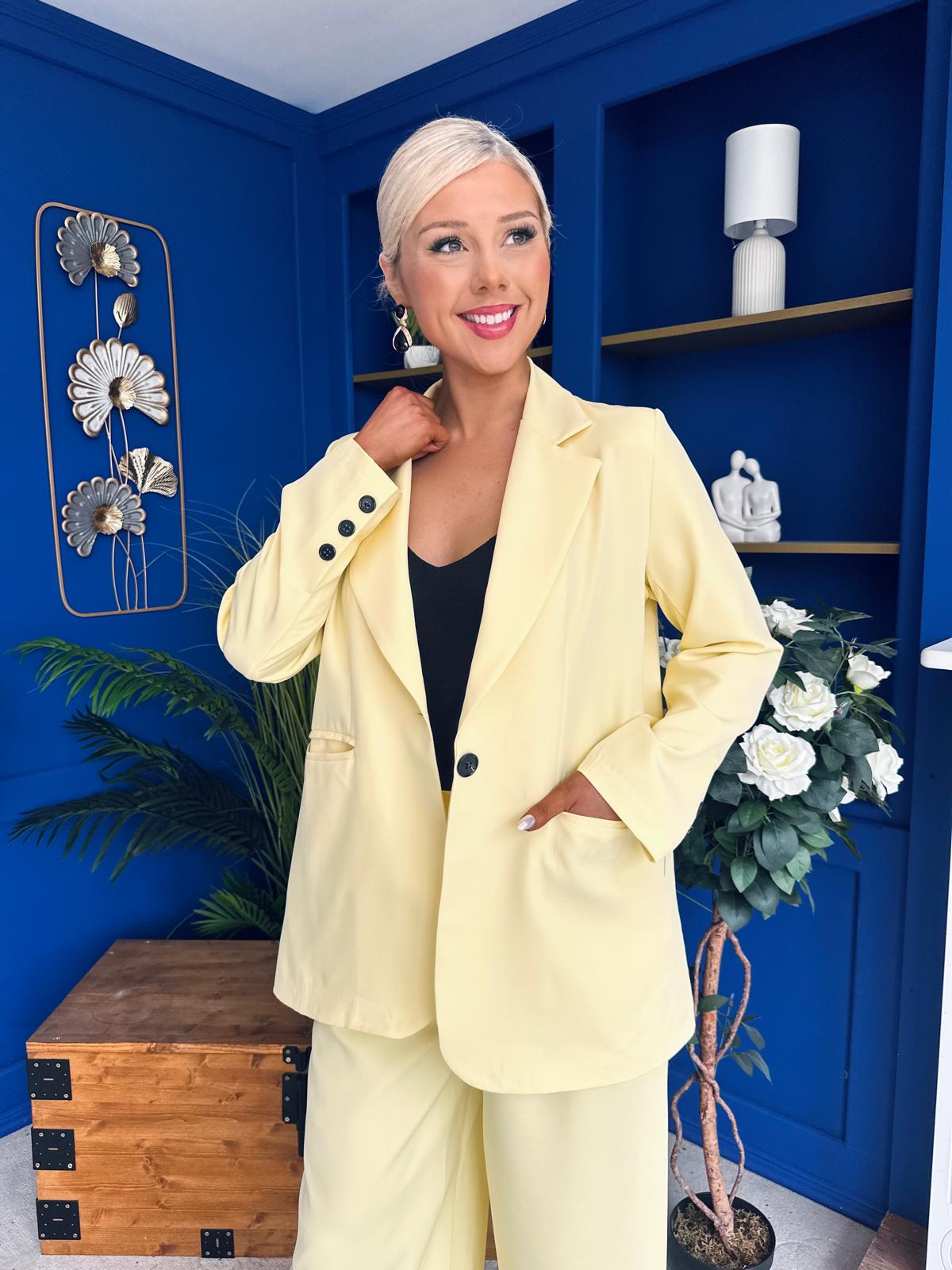 Samantha Over Sized Suit Yellow