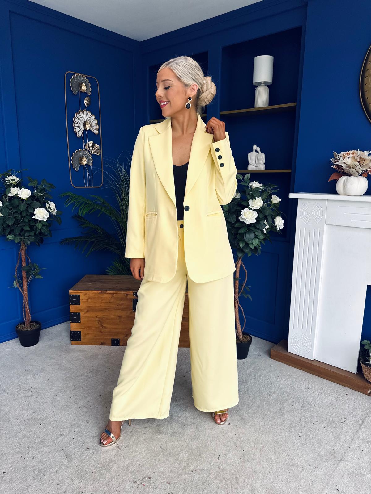 Samantha Over Sized Suit Yellow
