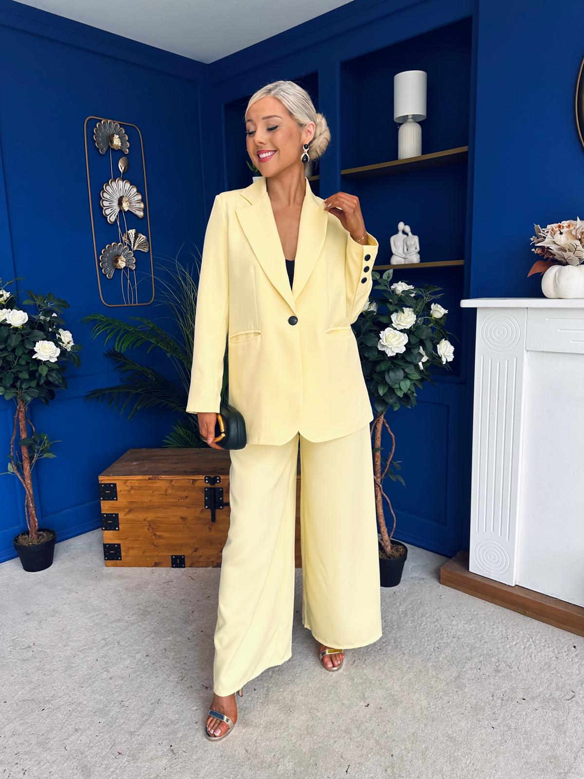 Samantha Over Sized Suit Yellow