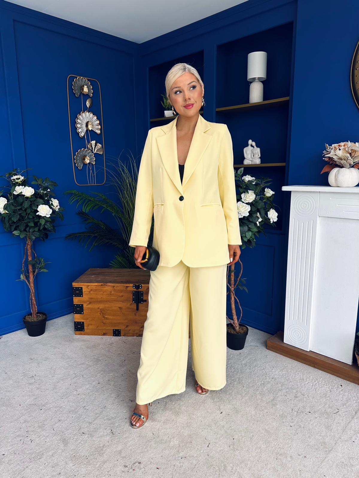 Samantha Over Sized Suit Yellow