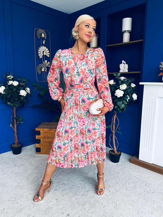 Croia Banded Midi Dress Floral Mint