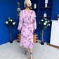 Croia Banded Midi Dress Floral Lilac