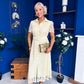 Tansy Short Sleeve Lace Shirt Dress Yellow